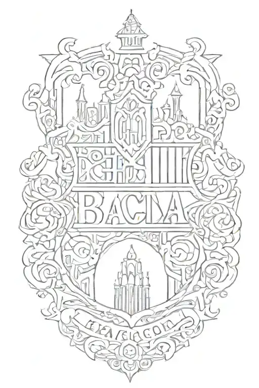 barcelona logo tattoo design idea