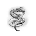 two headed snake tattoo design idea