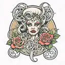 whore tattoo design idea