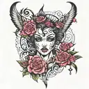 whore  tattoo design idea