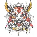 whore  tattoo design idea