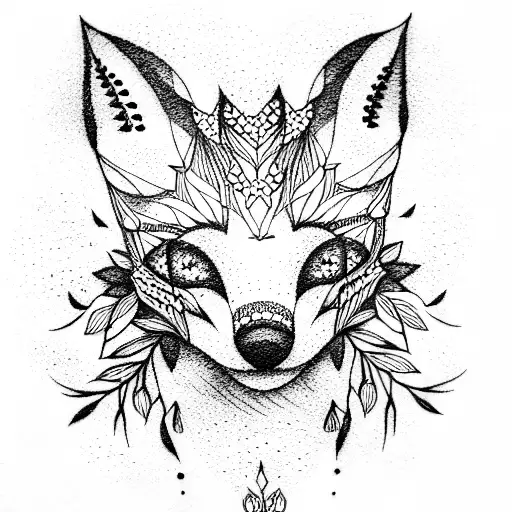 Fox tattoo design idea