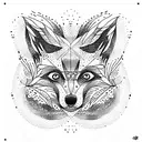Fox tattoo design idea