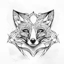 Fox tattoo design idea