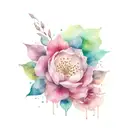 Love hate tattoo design idea