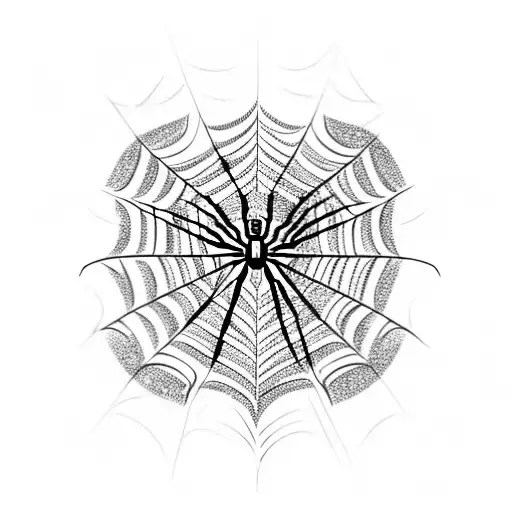 Spider Web tattoo design idea