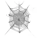 Spider Web tattoo design idea