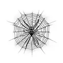 Spider Web tattoo design idea