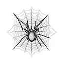 Spider Web tattoo design idea