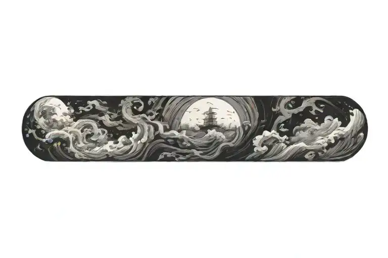 sea tattoo design idea