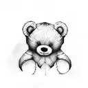 teddy bear tattoo design idea