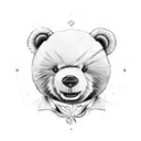 teddy bear tattoo design idea