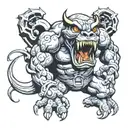 Balrog Draw tattoo design idea