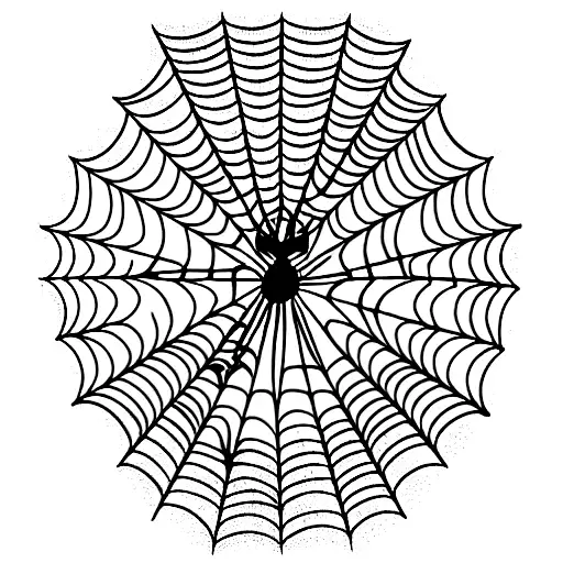 Spider Web tattoo design idea