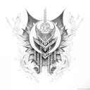 angemon tattoo design idea