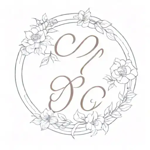 name Camila Sophia and the year 2024 to represent my first daughters birth tattoo design idea