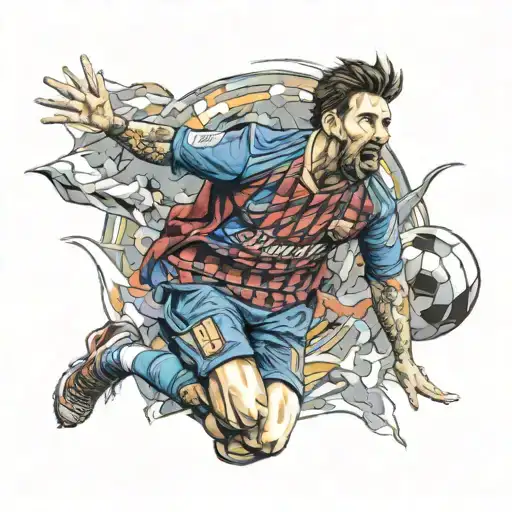 Leo Messi tattoo design idea