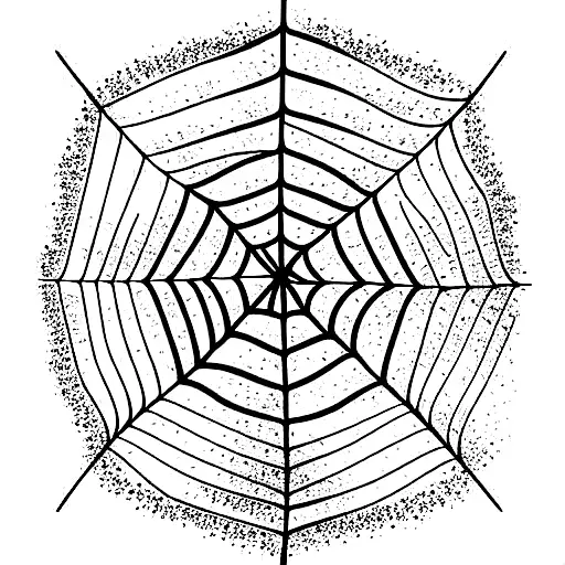 a spiders web with a Hindi word 'shabd' tattoo design idea