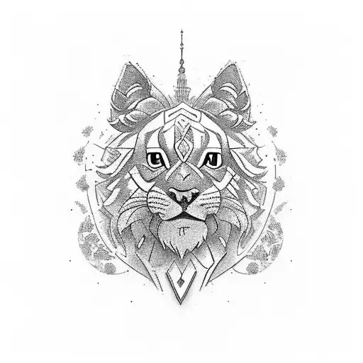 Tatuaż zawierający kalwiaturę i myszkę i doczepionym nieśmiertelnikiem z napisem MUFASA tattoo design idea