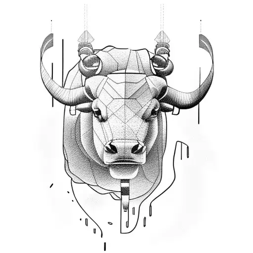 Raging bull tattoo design idea