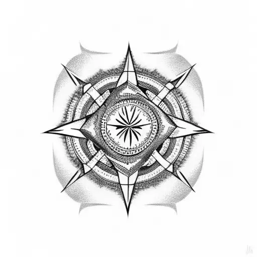 heartagram tattoo design idea