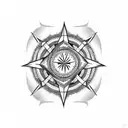 heartagram tattoo design idea