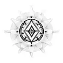 heartagram tattoo design idea