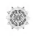 heartagram tattoo design idea