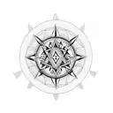 heartagram tattoo design idea
