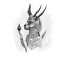Anubis tattoo design idea