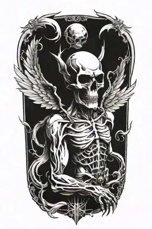 death angel tattoo design idea