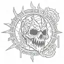 Dead by Daylight Logo tattoo design idea