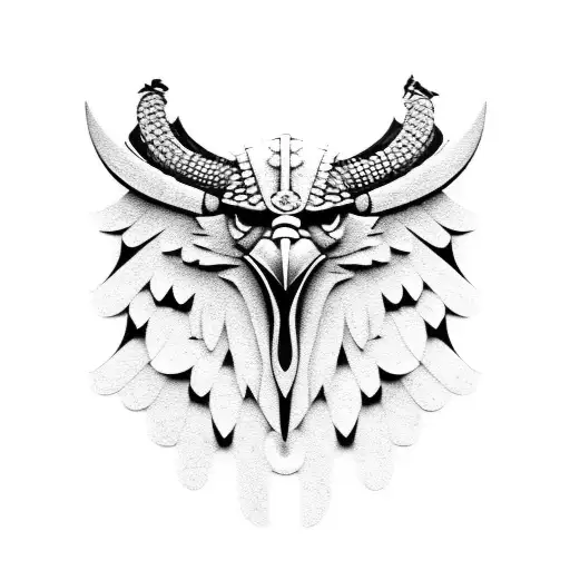 viking eagle tattoo design idea
