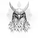 viking eagle tattoo design idea