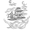 burn the boats  tattoo design idea