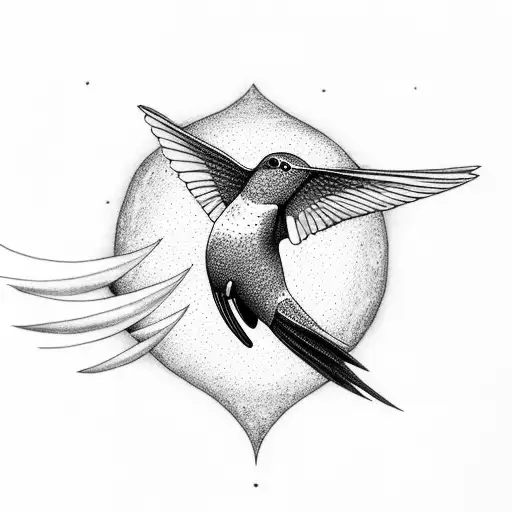 Hummingbird ,stars ,moon, I love you to the moon and back , Brittany Harris , 10-23-1987 tattoo design idea