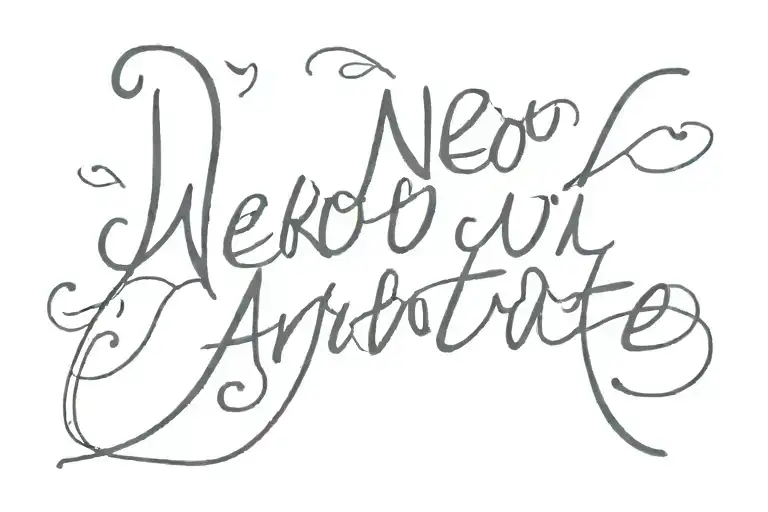text that says "Neko u Ante?" tattoo design idea