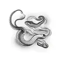 Snake com espadas tattoo design idea