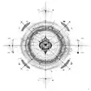 A celestial map of the night sky with constellations forming the shape of a swimming pool tattoo design idea