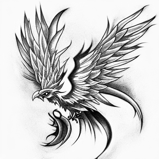 Phoenix tattoo design idea
