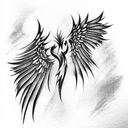 Phoenix tattoo design idea