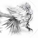 Phoenix tattoo design idea