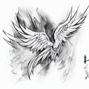 Phoenix tattoo design idea