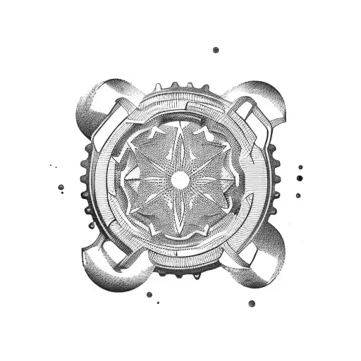 chainring free strong tattoo design idea