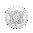 bicycle chainring freedom strong tattoo design idea