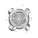 chainring free strong tattoo design idea