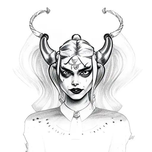 harley quinn tattoo design idea