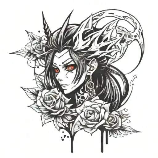 choso blood art inspired tattoo tattoo design idea