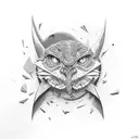 five M tattoo design idea