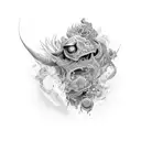 five M tattoo design idea